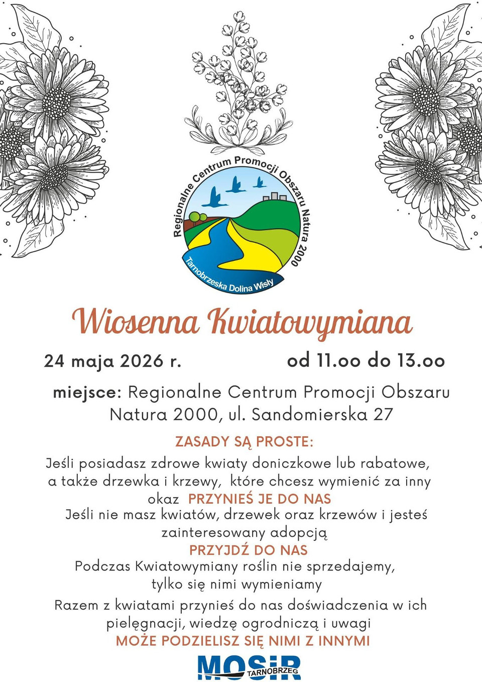 Wiosenna Kwiatowymiana w Tarnobrzegu